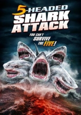 5 Headed Shark Attack poster