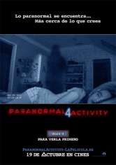 Paranormal Activity 4 (Actividad Paranormal 4) poster